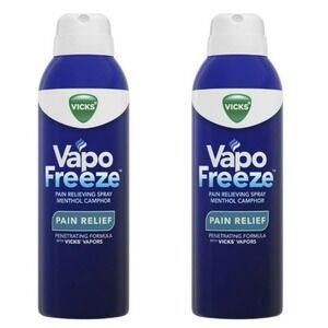 Vicks Vapo Freeze Spray Pain Relief Muscles Joints Penetrating 3 Oz Lot Of 2 NEW